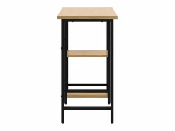 Sale Garden Furniture Drenin Escritorio para ordenador MDF metal negro roble 80x40x72 cm Marru00f3n