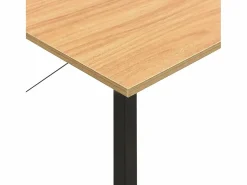 Sale Garden Furniture Drenin Escritorio para ordenador MDF metal negro roble 80x40x72 cm Marru00f3n