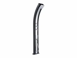 Sale FORMIDRA Ducha Híbrida Dada Curve 40L - 228 cm - Base : 32.4x14cm - Antracita / Aluminio cepillado Plateado