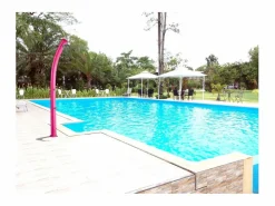 Outlet POOLEX Ducha Solar Exterior Jolly 25L Formidra 233x15x16.5cm- Aluminio - Lavapies, Cabezal y Mezclador - - Violeta Transparente