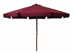 Garden Furniture Eastvale Sombrilla de jardín con palo de madera color burdeos 330 cm