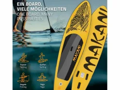 Discount Tabla hinchable de paddle surf SUP Makani 320 x 80 x 15 cm de PVC color con bomba de aire, bolsa de transporte y accesorios Deportes Náuticos