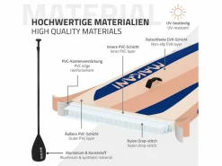 New Tabla hinchable de paddle surf SUP Makani 320 x 80 x 15 cm de PVC color albaricoque con bomba de aire, bolsa de transporte y accesorios Deportes Náuticos