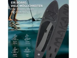 Online Tabla hinchable de paddle surf SUP Makani 320 x 80 x 15 cm de PVC hasta 120kg con bomba de aire, bolsa de transporte y accesorios Deportes Náuticos