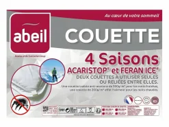 Outlet Edredón 4 Estaciones ANTI-ÁCAROS 220x240cm Abeil Feran Ice + Acaristop Blanco