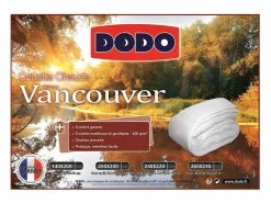 Outlet DODO Edredón cálido 400gr/m² VANCOUVER 240x260 cm - Fabricación Francesa Blanco