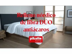 Hot PIKOLIN Edredón Nórdico 135x200cm|2x1|PKH Microfibra|4 estaciones|Cama 60/70 Blanco
