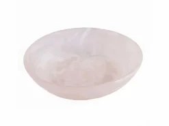 Hot Bazar Bizar El Cuenco Resin Organic - Rosa Blanco - M Rosa / Blanco