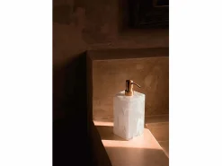 Sale El Dispensador De Jabón De Resina - Rosa Blanco Accesorios De Wc