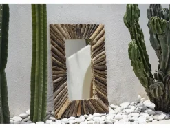 Bazar Bizar El Espejo Driftwood Framed - Natural - M