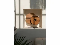 Online Bazar Bizar El Gran Disco De Teca En Soporte Color natural claro