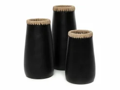 Hot Bazar Bizar El Jarrón Sneaky - Natural - L Negro