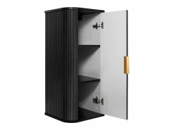 New ELEGANCE Armario alto de baño 31,5 × 35,5 × 79 cm Negro