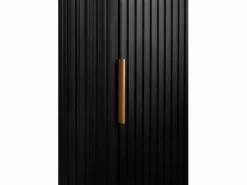 New ELEGANCE Armario alto de baño 31,5 × 35,5 × 79 cm Negro