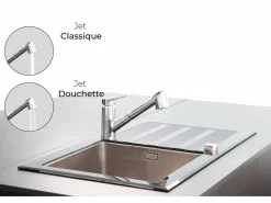 Embla grifo mezclador para fregadero cromado con ducha extraíble Grifo De Cocina