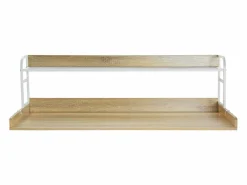 Outlet Encimera de Lavadora-Secadora SucceBuy con Estante 137x69 CM Cubierta de Lavadora-Secadora en Madera Roble Marru00f3n