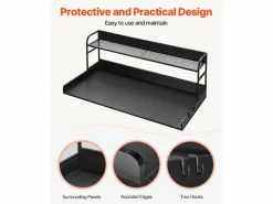 Hot Encimera de Lavadora-Secadora SucceBuy 137x69 CM, Encimera de Lavado de Madera con Almohadillas Antideslizantes, Resistente al Agua para una Organización Mueble Para Lavadora