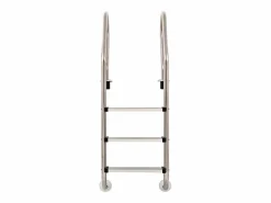 Escalera de piscina 3 peldaños acero inoxidable 304 120 cm ES715403