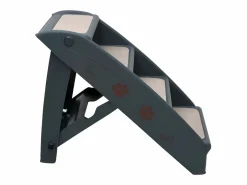 Sale Escalera para perros plegable de 4 peldaños oscuro ES413217 Seguridad Para Mascotas