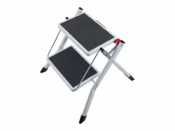 Escalón-Escalera SucceBuy 2 Peldaños Plegable 3 Alturas Ajustables Carga Máxima 150 kg - Seguro y Estable para Trabajos en Altura