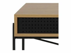 Clearance ebuy24 Escritorio Angus con 1 puerta corredera decoración roble. Marru00f3n