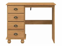 vidaxl Escritorio ASKIM Marrón 95 x 40 x 75 cm Madera de pino macizo Marru00f3n