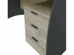 Escritorio c/cajonera oficina roble/ mesa ordenador 74x136x67cm