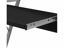 Clicnbuy Escritorio compacto de ordenador con bandeja de teclado