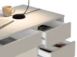 Vente-unique Escritorio con 5 cajones en color - JENEMI Beige