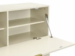 Vente-unique Escritorio con 2 puertas y 3 cajones en MDF y metal color - ERWIN