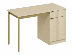 Vente-unique Escritorio con almacenamiento en MDF y metal y dorado - MILIAKI de Pascal Morabito