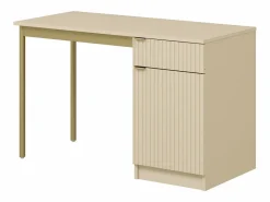 Vente-unique Escritorio con almacenamiento en MDF y metal y dorado - MILIAKI de Pascal Morabito