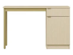 Vente-unique Escritorio con almacenamiento en MDF y metal y dorado - MILIAKI de Pascal Morabito