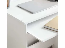 Hot vidaxl Escritorio con cajón 120,5 x 44 x 88,5 cm Madera de ingeniería Blanco