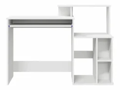 Hot vidaxl Escritorio con cajón 120,5 x 44 x 88,5 cm Madera de ingeniería Blanco