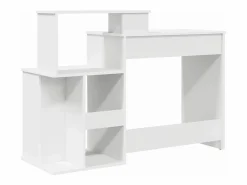 Hot vidaxl Escritorio con cajón 120,5 x 44 x 88,5 cm Madera de ingeniería Blanco