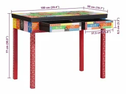 Online vidaxl Escritorio con cajón 100 x 50 x 77 cm Multicolor