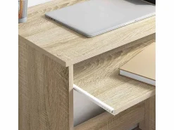 Online Escritorio con cajón Roble Sonoma 120,5 x 44 x 88,5 cm Mesa De Ordenador