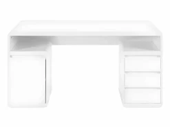 Best Vente-unique Escritorio con compartimentos 3 cajones SERGUEI MDF Blanco
