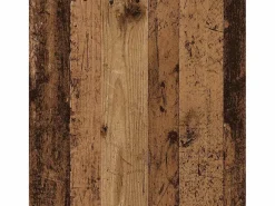 vidaxl Escritorio con estante Madera envejecida 113 x 54 x 120 cm
