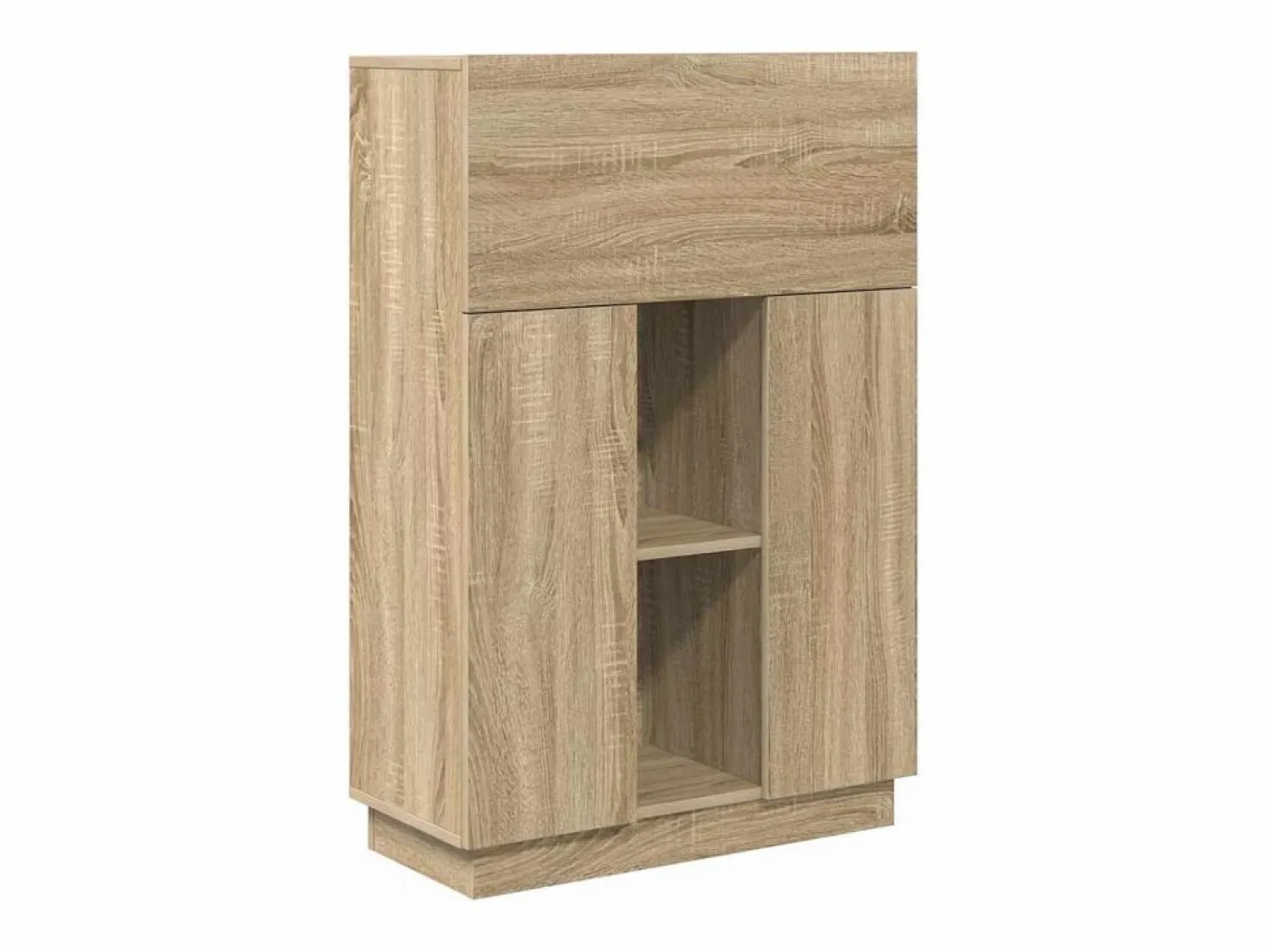 Clicnbuy Escritorio con estante Roble Sonoma 71.5 x 31.5 x 106.5 cm