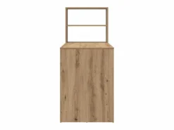 New vidaxl Escritorio con estante Roble artesanal 113 x 54 x 120 cm Marru00f3n