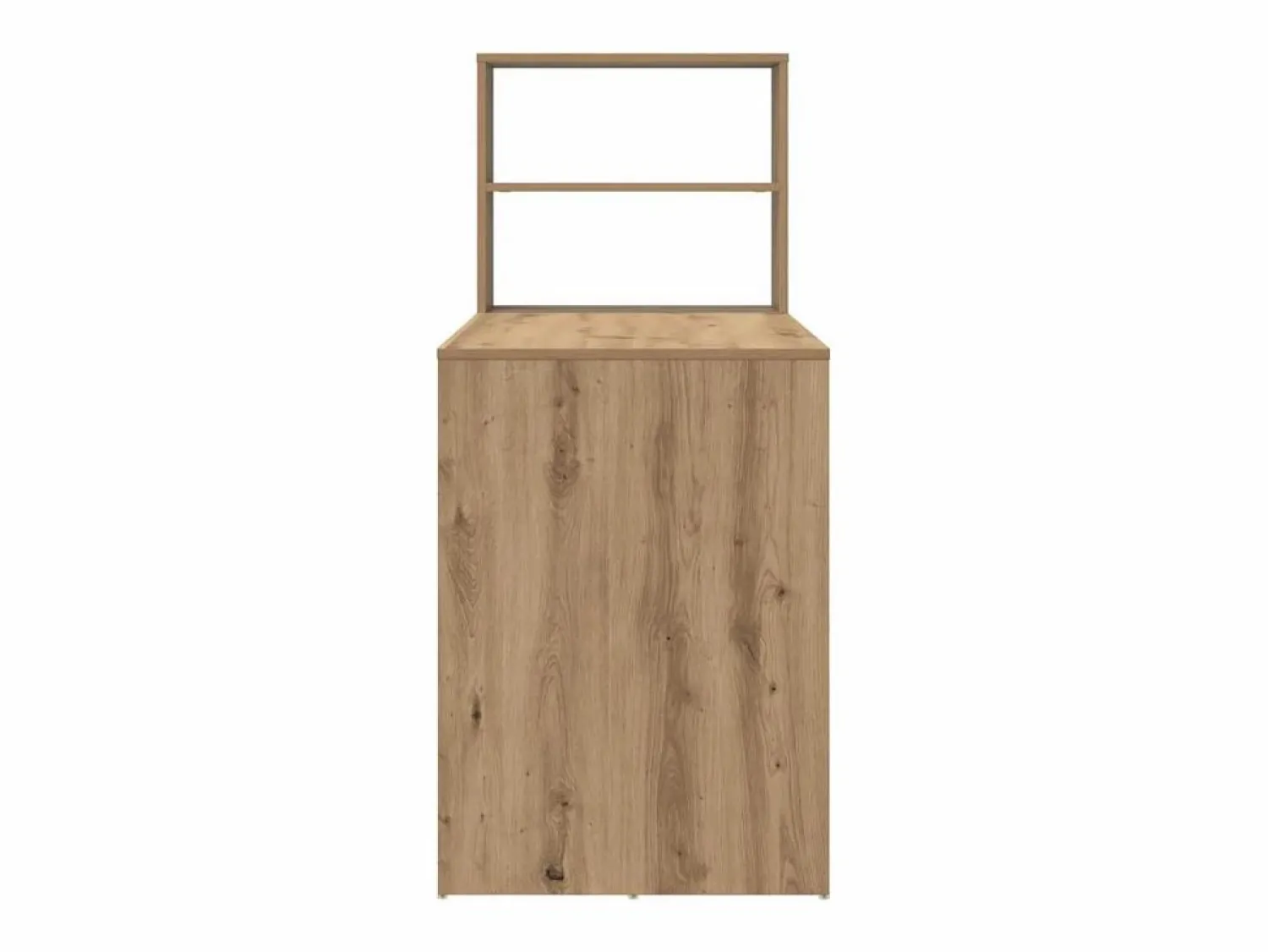 New vidaxl Escritorio con estante Roble artesanal 113 x 54 x 120 cm Marru00f3n