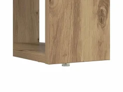 New vidaxl Escritorio con estante Roble artesanal 113 x 54 x 120 cm Marru00f3n