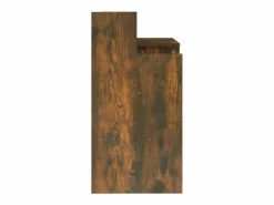 Outlet Clicnbuy Escritorio con LED madera ingeniería roble ahumado 97x45x90 cm Marru00f3n