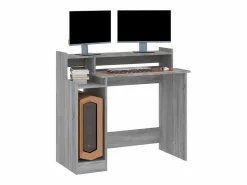 Clicnbuy Escritorio con LED madera contrachapada sonoma 97x45x90 cm