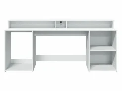 Hot Escritorio con luz LED madera ingeniería 200x55x91 cm Escritorio Tradicional