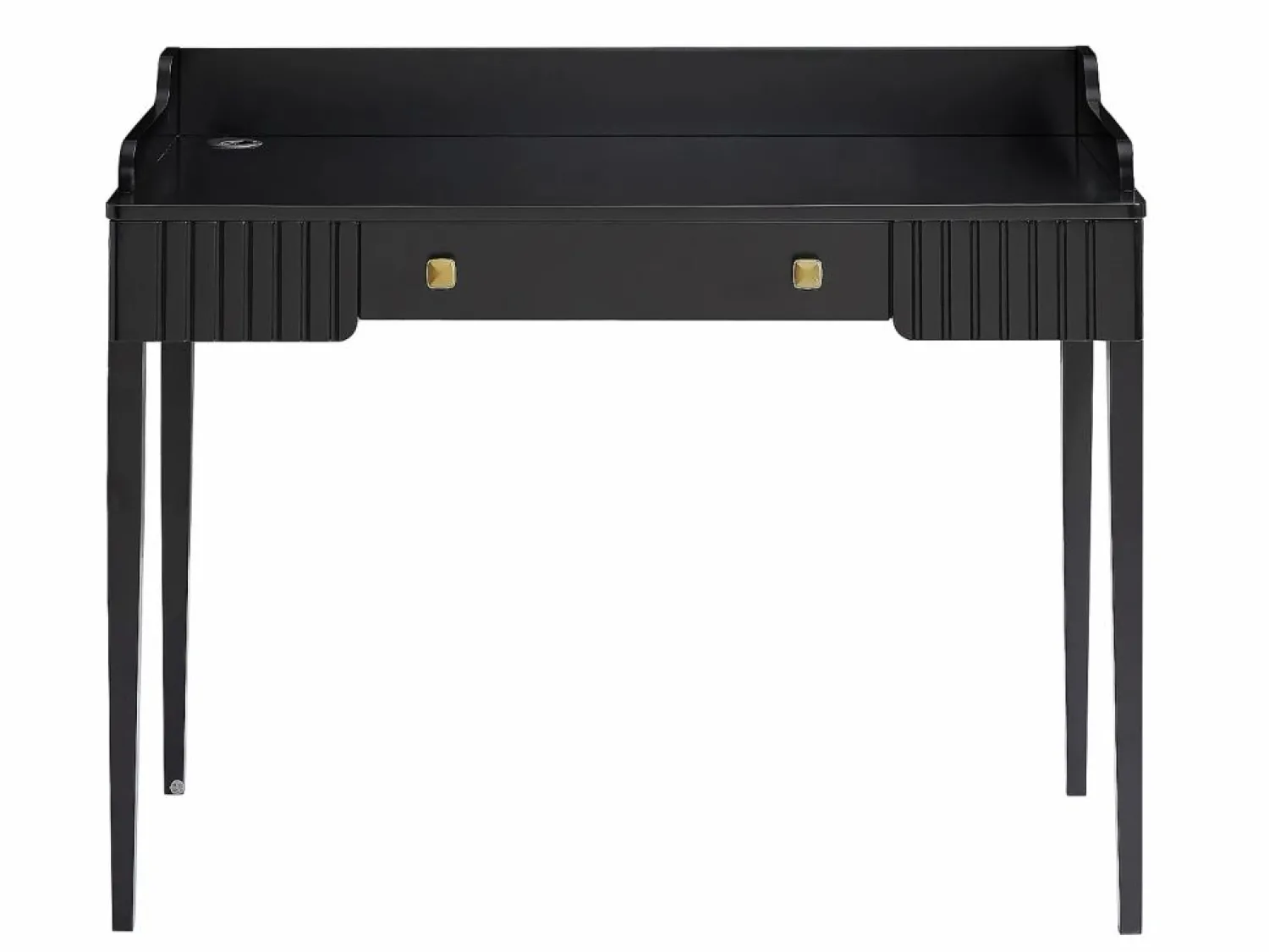 Vente-unique Escritorio consola con 1 cajón en MDF mate - RENEVI by Pascal Morabito
