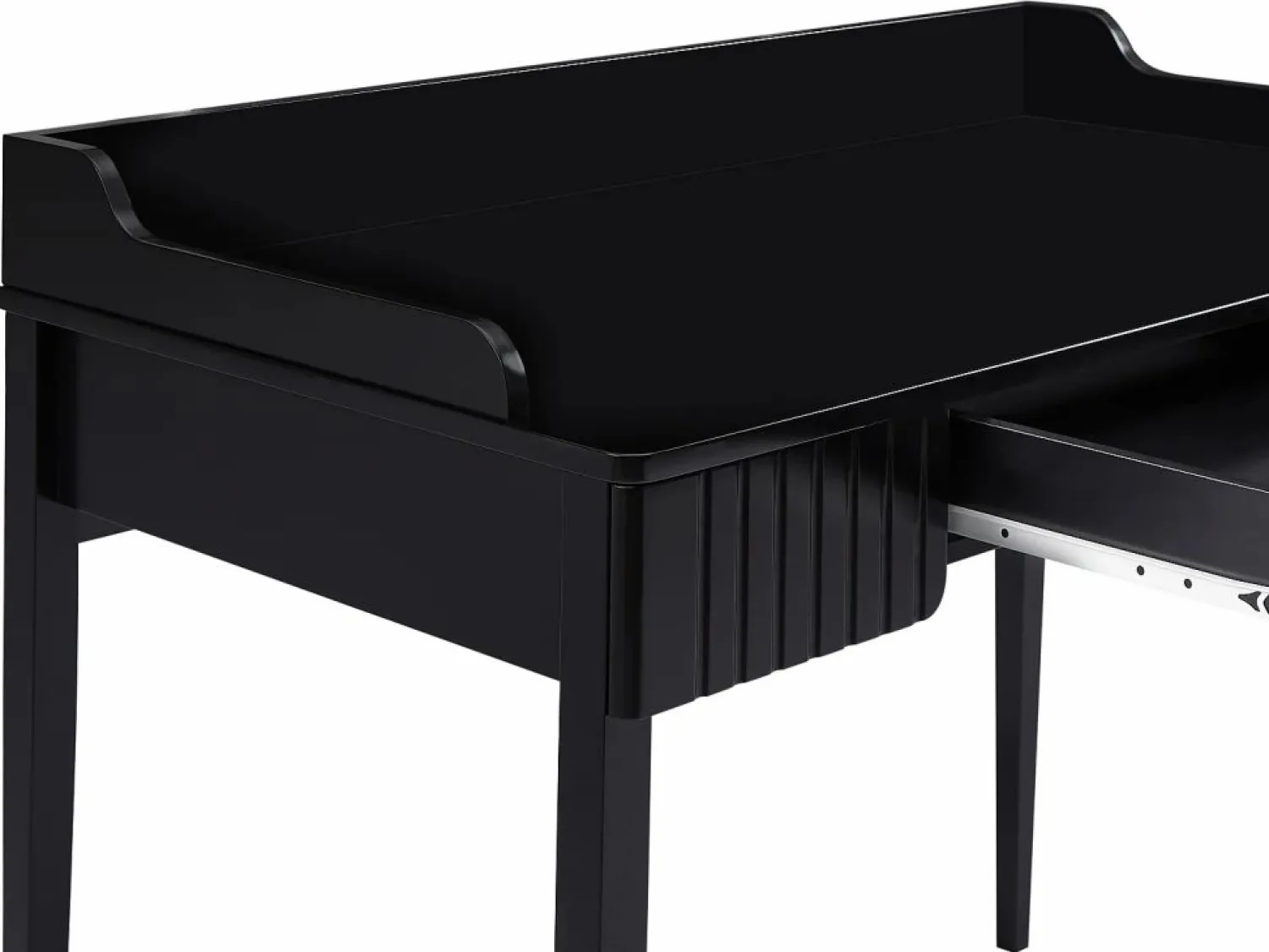 Vente-unique Escritorio consola con 1 cajón en MDF mate - RENEVI by Pascal Morabito