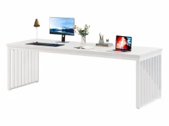 Online Escritorio de 180 cm, gran escritorio para ordenador, escritorio para PC, escritorio de oficina con marco metálico resistente Mesa De Ordenador